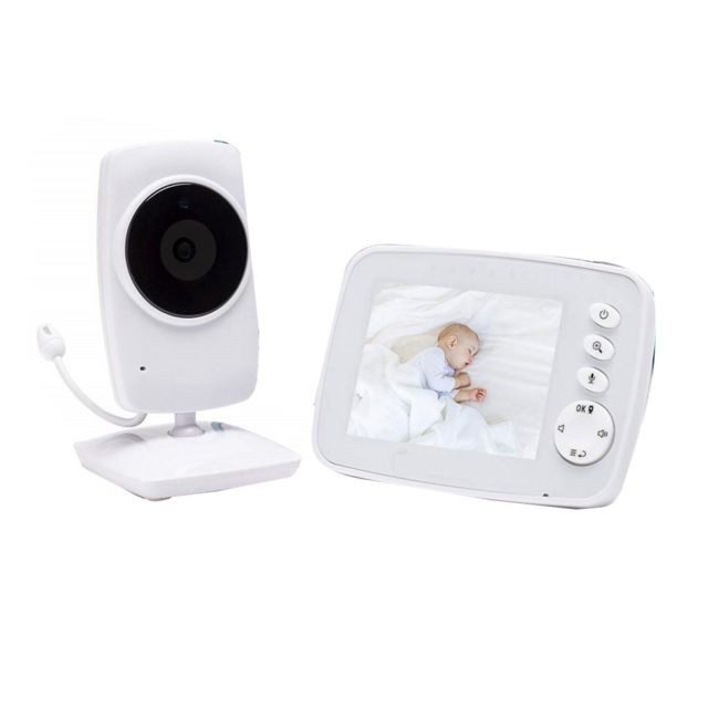 marque generique - Sans fil 3.2 pouces Caméra Babyphone LCD couleur numérique Night Vision Audio Vidéo blanc marque generique - Babyphone connecté