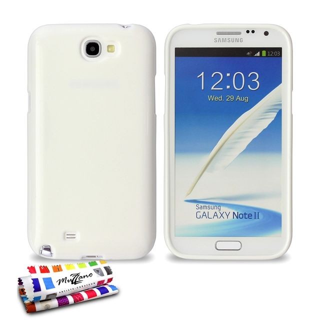 Autres accessoires smartphone Muzzano Coque ""Glossy"" SAMSUNG GALAXY NOTE 2 Blanc