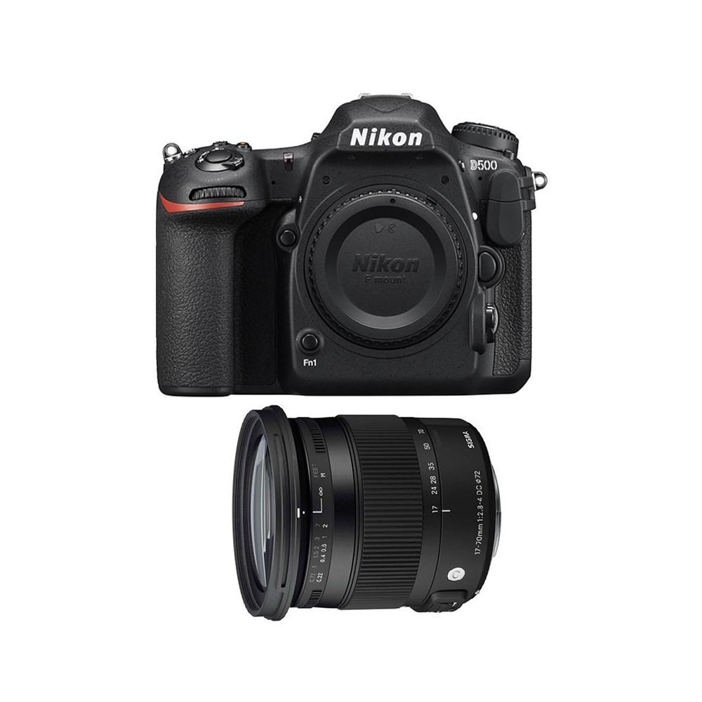 Reflex Grand Public Nikon PACK NIKON D500 + SIGMA 17-70 CONTEMPORARY