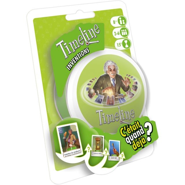 Asmodee - Timeline Invention - TIME01FR Asmodee  - Timeline jeu