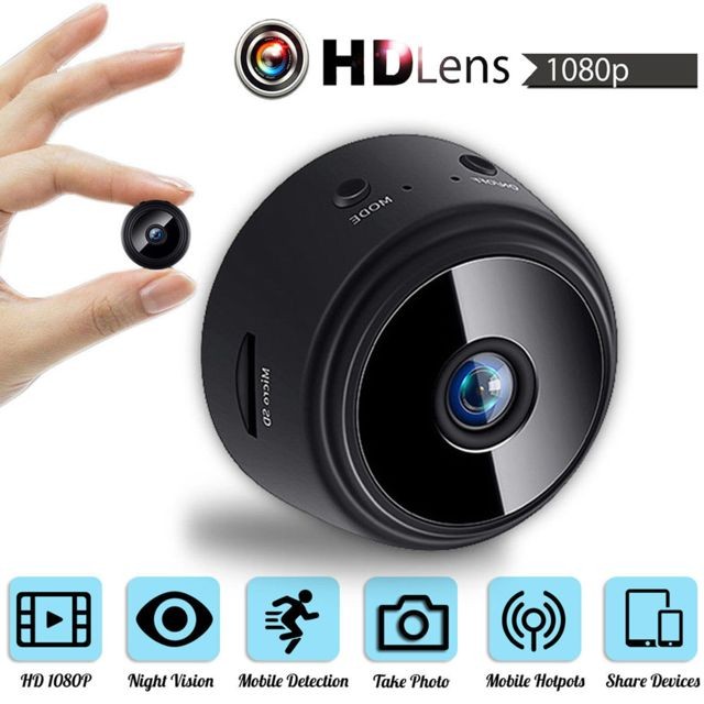 Jeobest - 1080P HD Mini caméra IP WIFI caméscope sans fil sécurité à domicile DVR vision nocturne-Blanc - Webcam