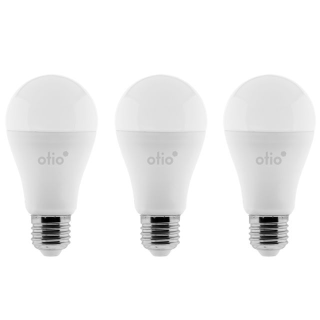 Otio - Lot de 3 Ampoules connectées WIFI LED E27 10W - Black Friday Objets Connectés