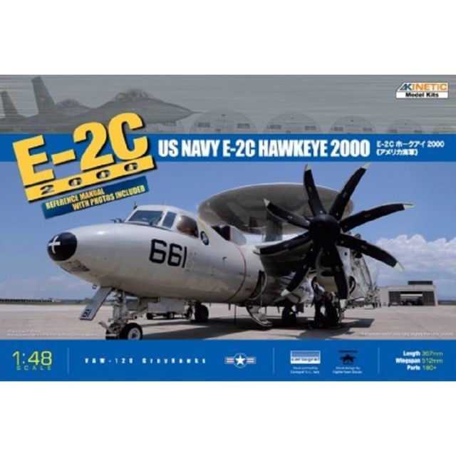 Kinetic - Maquette Avion Us Navy E-2c 2000 Hawkeye Kinetic  - Avions Kinetic