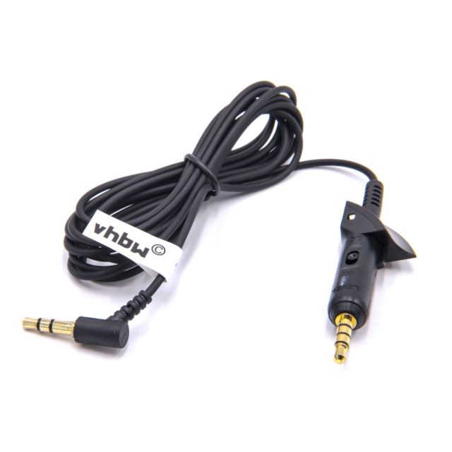 Vhbw - vhbw Câble audio AUX vers prise jack 3,5mm pour Bose QuietComfort 15, 2, QC15, QC2 casques d'écoute, 180cm Vhbw  - Câble Alimentation et chargeur Vhbw