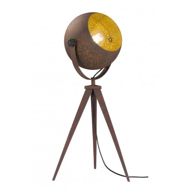 Wofi - Lampe de table AVILA marron antique 1 ampoule Wofi - Lampe à lave Luminaires
