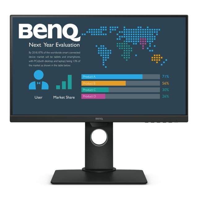 Benq -Benq BL2381T écran plat de PC 57,1 cm (22.5"") Full HD+ LED Noir Benq  - Rehausseur écran PC