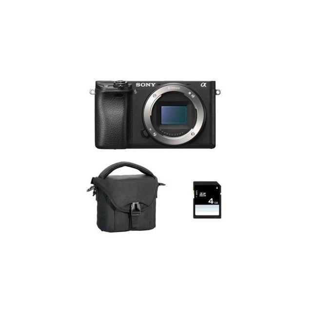 Sony - SONY A6400 Body Black + Camera Bag + 16GB SD card - Reflex Numérique
