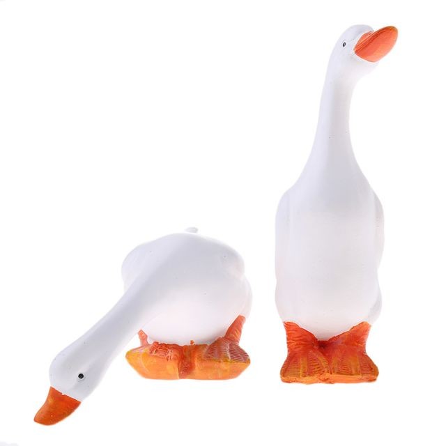 Petite déco d'exterieur marque generique Figurine de canard animal