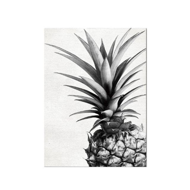 marque generique - Sans cadre monochrome ananas toile peinture à l'huile photo wall art décor l - Affiches, posters marque generique