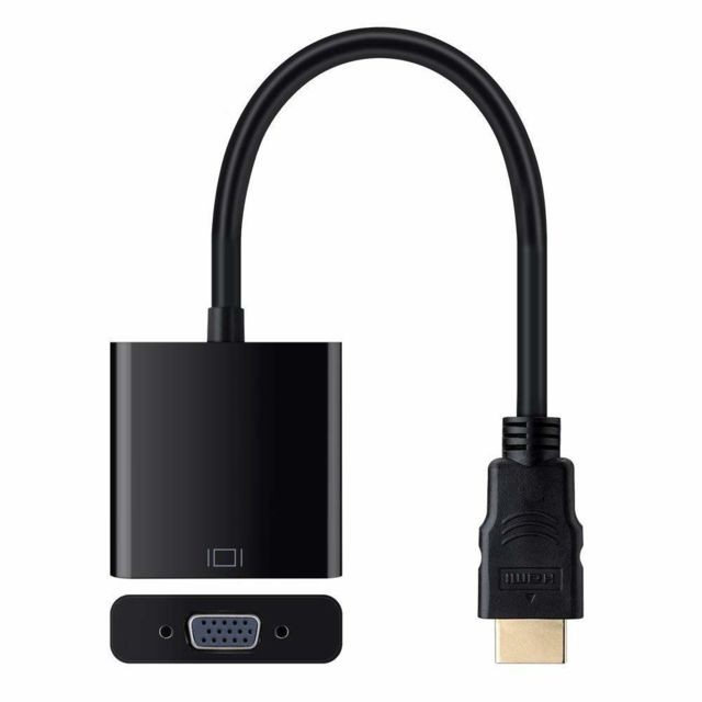 Ineck - INECK® HDMI vers VGA, Adaptateur HDMI vers VGA 1080P Convertisseur HDMI Mâle à VGA Femelle Compatible avec PC , TV Box , HDTV , Ultrabook , XBOX Ineck  - Convertisseur Audio et Vidéo