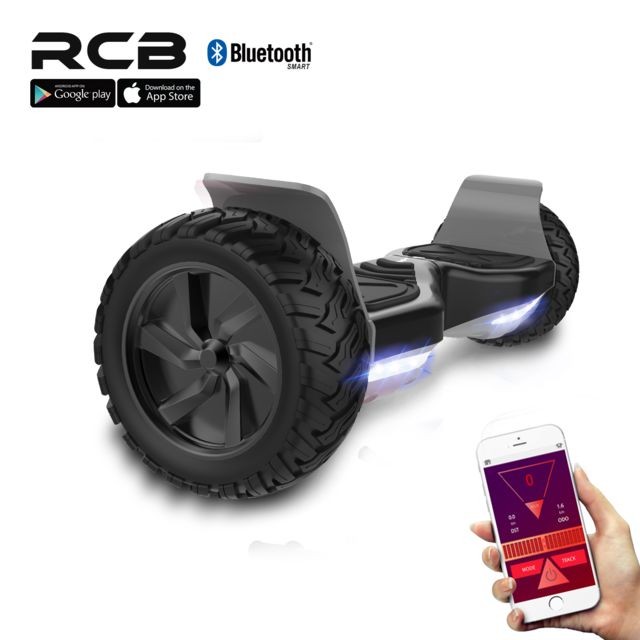Rcb - Hoverboard Tout Terrain 8.5"", hoverboard Hummer SUV, Bluetooth et APP, 700W - Gyropode