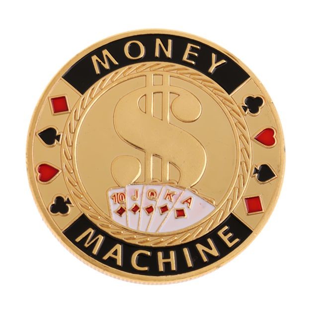 marque generique - puces banquier métal carte de presse jetons de poker accessoires souvenir g marque generique  - Jeux de cartes marque generique