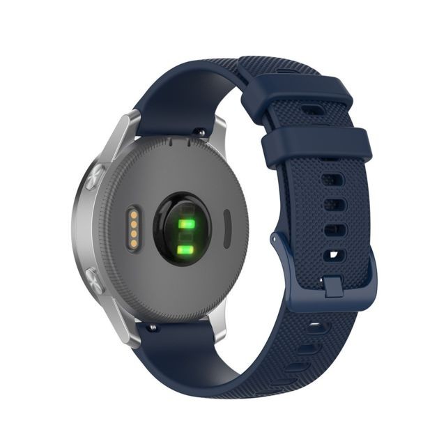 Wewoo - Bracelet pour montre connectée de remplacement Smartwatch en silicone Garmintaille 22 mm universel bleu Wewoo  - Bracelet connecté Wewoo