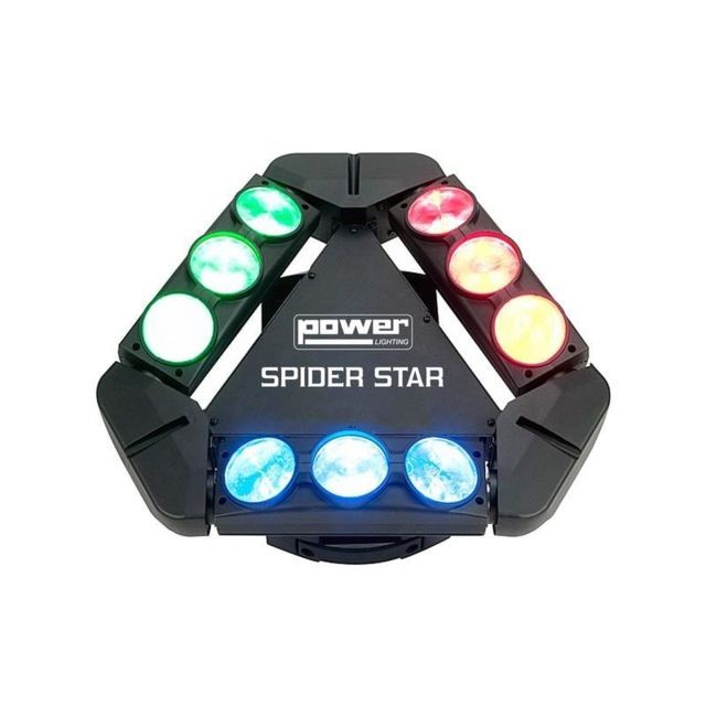 Power Lighting - SPIDER STAR - Powerlighting effet à led 9 x 12W Cree RGBW Power Lighting  - Effets à LED