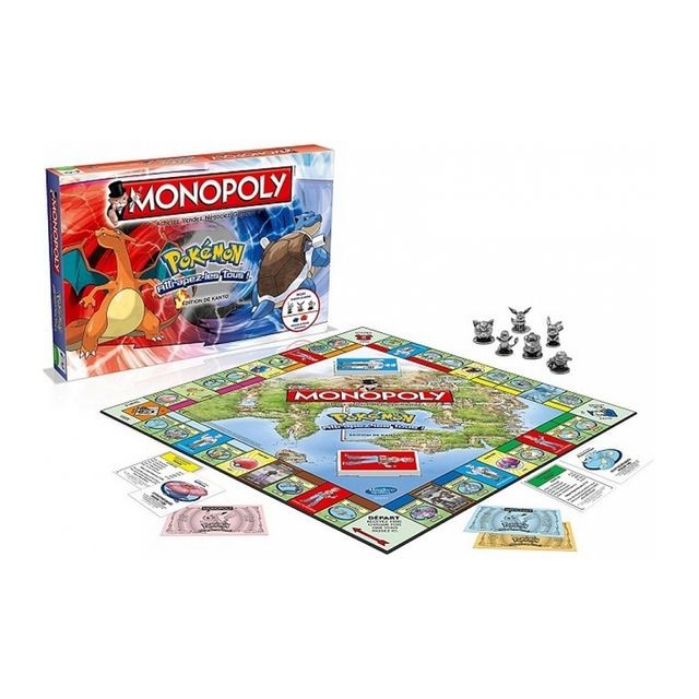 Les grands classiques Monopoly POKEMON - Jeu de société Monopoly - 0945