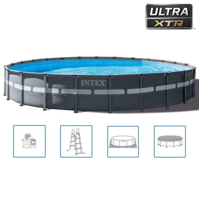 Intex - Intex Ensemble de piscine ronde Ultra XTR Frame 732 x 132 cm 26340GN - Intex