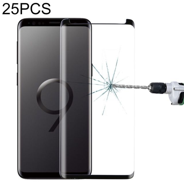 Wewoo - Film de verre trempé 25 PCS pour Galaxy S9 Plus de courbé écrancompatible avec les écrans noir Wewoo  - Protection écran tablette