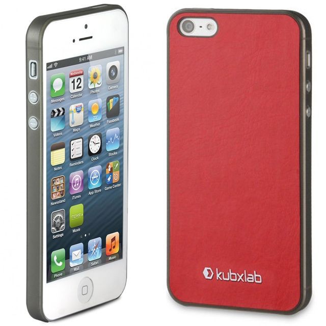Coque, étui smartphone Kubxlab Coque Kubxlab effet peau rouge iPhone 5