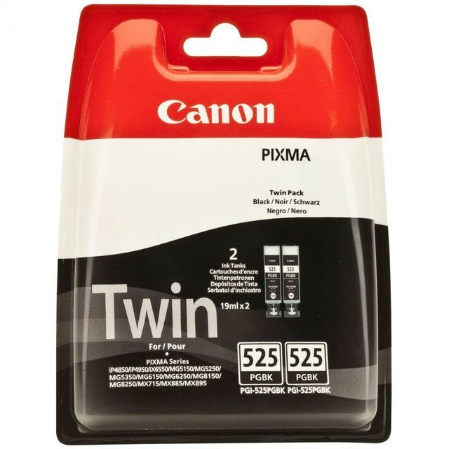 Cartouche d'encre Canon PGI-525PGBK - Pack de 2 Cartouches d'encre Noir