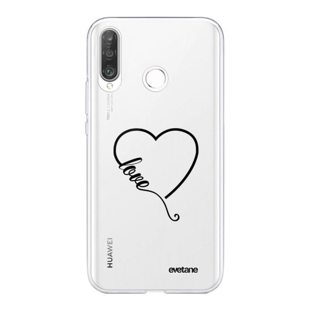 Evetane - Coque Huawei P30 Lite souple transparente Coeur love Motif Ecriture Tendance Evetane. - Accessoire Smartphone Huawei p30 lite
