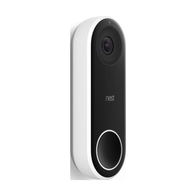 GOOGLE - Nest Doorbell (filaire) - Sonnette connectée - Appareils compatibles Google Assistant