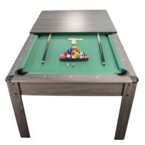 Combo Plateau dinatoire Table de ping Pong pour Billard 213x122cm Blanc 