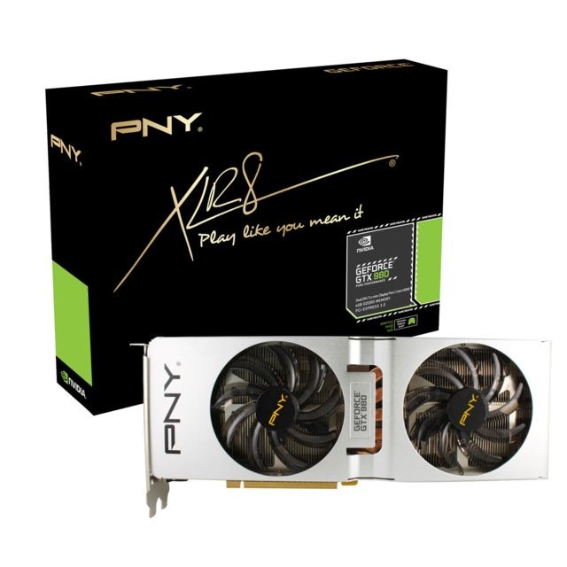 PNY PNY GeForce GTX 980 4096MB Pure Performance 4096 Mo DVI/Mini-HDMI/Tri Mini-DisplayPort - PCI Express (NVIDIA GeForce avec CUDA GTX 980)