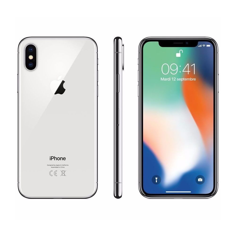 iPhone Apple iPhone X - 64 Go - MQAD2ZD/A - Argent