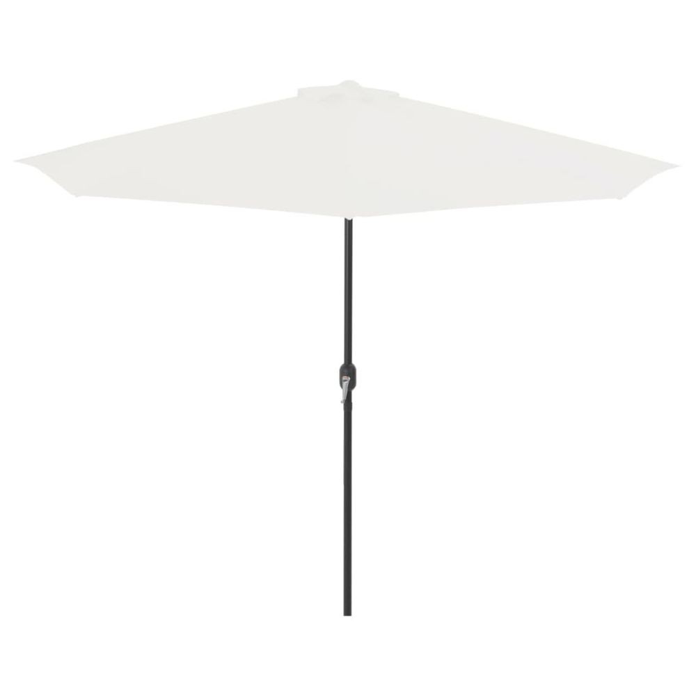 Vidaxl Parasol d'extérieur avec mât en aluminium 300 x 150 cm Sable | Beige - Parasols et voiles d'ombrage | Beige | Beige