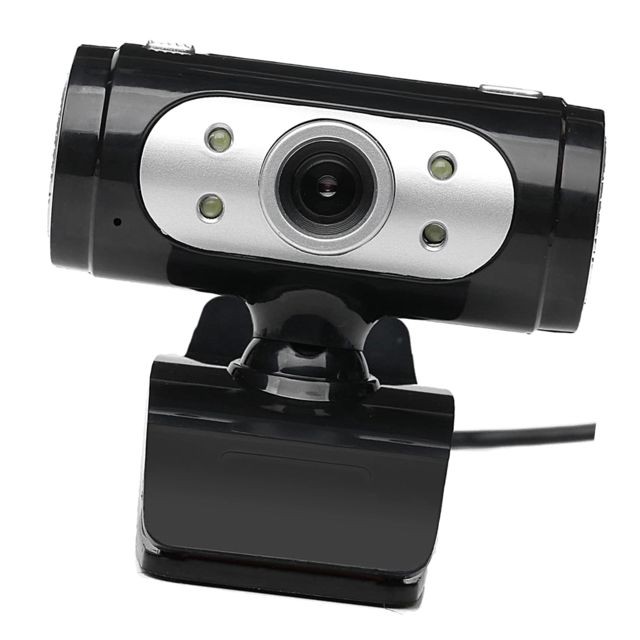 Webcam USB2.0 Computer PC Webcam Camera With Microphone Mic Silver