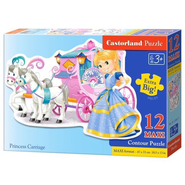 Castorland Puzzle Maxi 12 pièces : Transport de Princesse