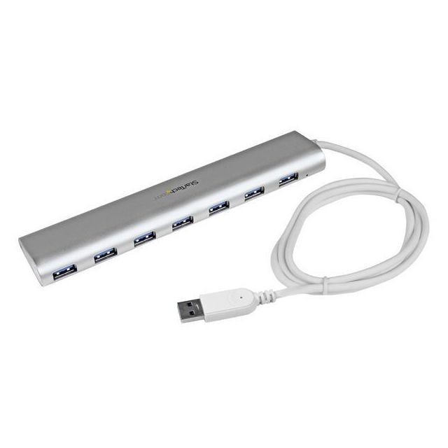 Startech - Hub USB 3.0 compact à 7 ports avec câble intégré Startech   - Hub Startech
