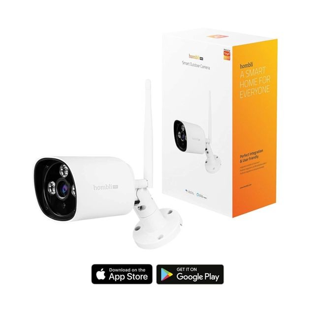 Hombli - Smart Outdoor Camera Pro - 1080p - Extérieur - Appareils compatibles Google Assistant