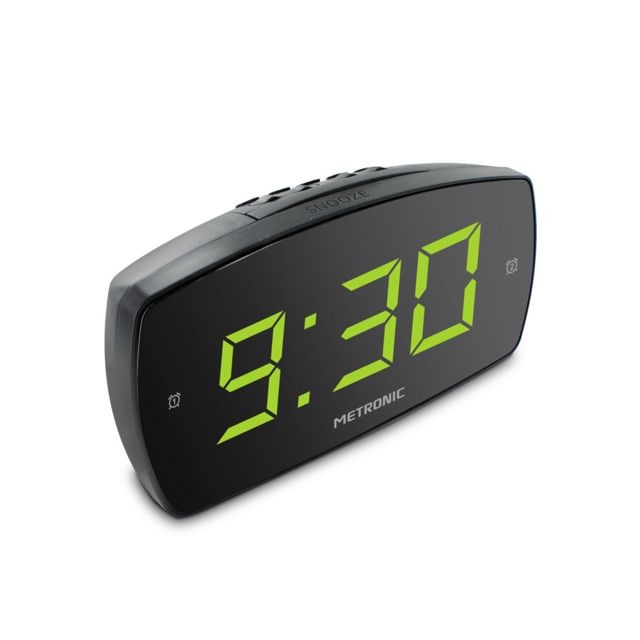 Metronic - Réveil XL2 double alarme avec grand affichage LED Metronic  - Son audio
