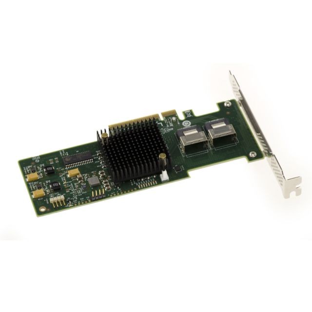 Kalea-Informatique - Carte contrôleur PCIe 2.0 SAS + SATA - 6GB - 8 Ports INTERNES - LSI 9240-8i - Raid 0 1 5 10 50 JBOD - Carte Contrôleur
