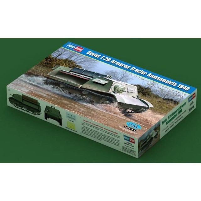 Hobby Boss - Maquette Véhicule Soviet T-20 Armored Tractor Komsomolets Hobby Boss  - Hobby Boss