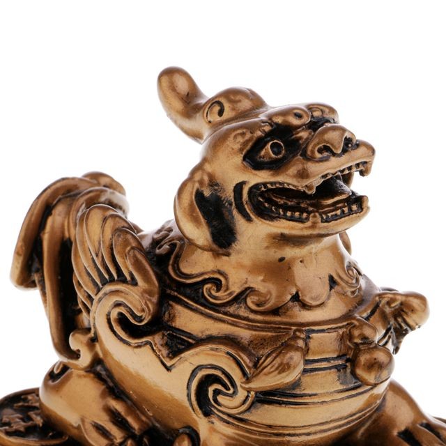 Objets déco Pi xiu feng shui figurine pour attirer la richesse décor à la maison en bronze