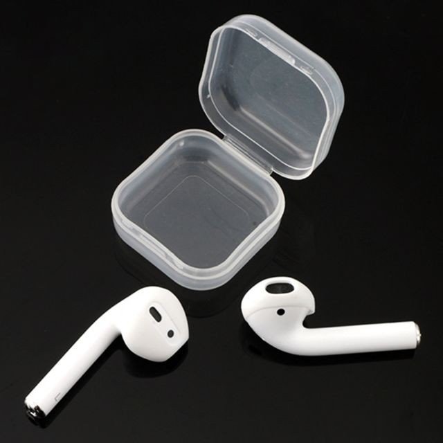 Wewoo - Anti poussière 2 PCS sans fil écouteurs en silicone oreillette Bluetooth oreillettes avec boîte de rangement pour Apple AirPods (blanc) - Ecouteurs intra-auriculaires Wewoo