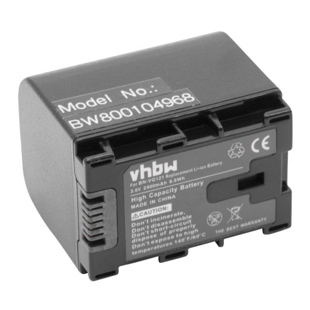 Vhbw - vhbw Batterie 2400mAh (3.6V) à puce pour JVC GZ-E10, GZ-E100, GZ-E200, GZ-E205, GZ-E220, GZ-E245, GZ-E300, GZ-E306, GZ-E505 comme BN-VG121. Vhbw  - Batterie Photo & Video