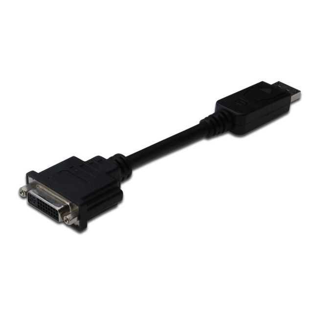Digitus - Digitus 0.15m DVI/DisplayPort 0,15 m DVI (24+5) Noir Digitus  - Cable displayport dvi