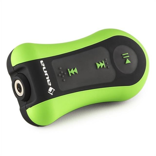 Lecteur MP3 / MP4 Auna auna Hydro 8 Lecteur MP3 étanche 8 GB IPX-8 Clip Ecouteurs inclus - vert auna
