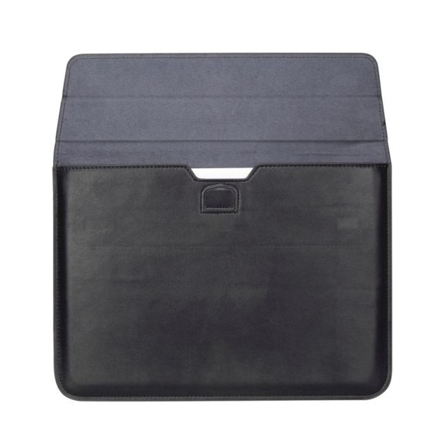 Housse, étui tablette Housse Étui noir pour ordinateur portable ultra-mince Tablette Tactile 13,3 pouces, Taille: 35x25x1.5cm Enveloppe universelle Style PU en cuir avec support