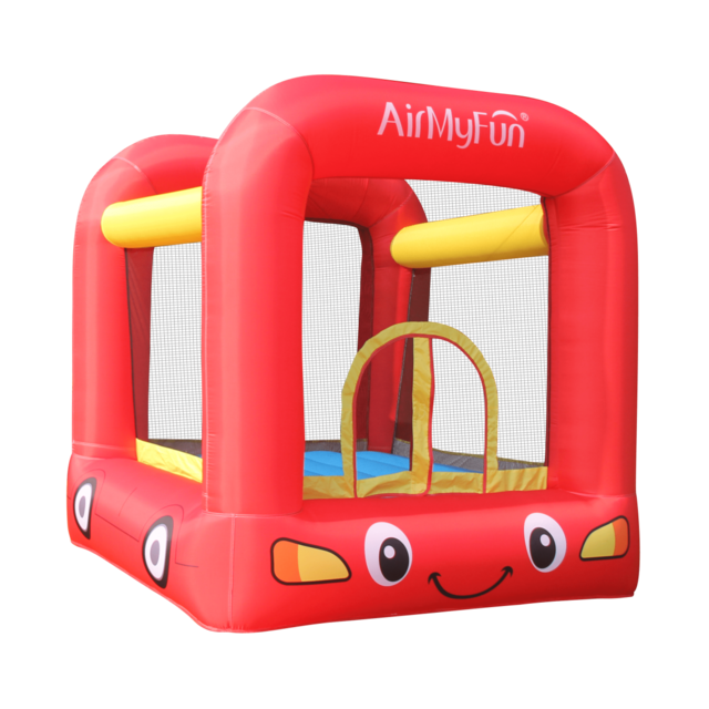 Airmyfun - Château Gonflable Jumpy Car avec aire de jeux et trampoline, Surface 210x205x200 cm - souffleur et sac de rangement inclus Airmyfun   - Jeux d'enfants