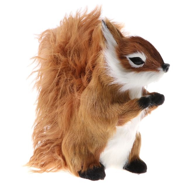 Animaux marque generique simulation animaux enseignement modèle chiffres décoration - écureuil brun