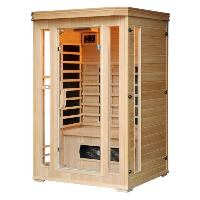 Concept Usine - Sauna Infrarouge Luxe 2 personnes - Chromothérapie - Radio CD inclus Concept Usine   - Saunas à chaleur infrarouge