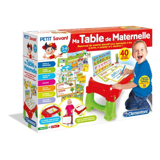 Jeux éducatifs Clementoni Ma table de maternelle  - 52201.9