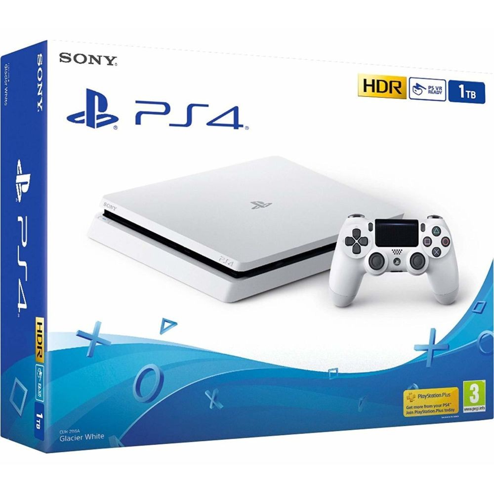 Console PS4 Sony Console PS4 Slim - 1 To - Blanc