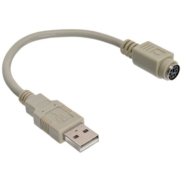 Inline - Câble adaptateur USB, InLine®, USB prise A sur PS/2 prise femelle Inline  - Câble USB