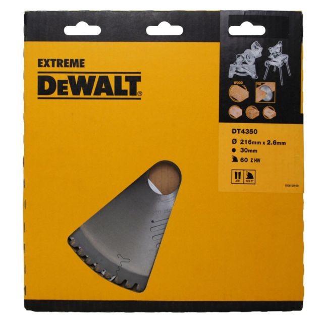 Dewalt - Lame de scie DEWALT EXTREME WORKSHOP - Ø 216 x 30 mm - 60 dents - DT4370 Dewalt  - Scier & Meuler