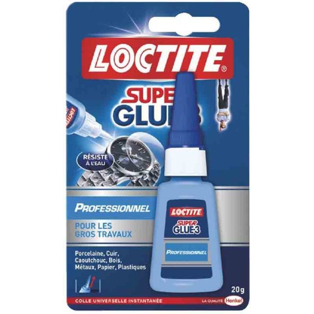 Colle & adhésif Loctite Colle liquide Loctite Super glue3 Professionnel